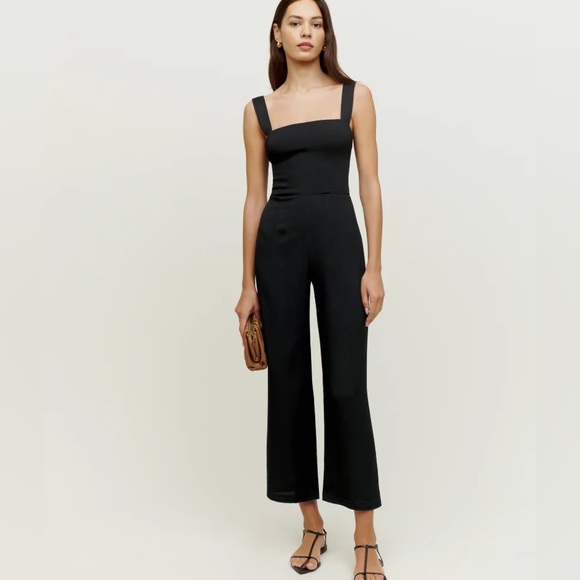 Reformation Alva Jumpsuit in Black size 4 - Picture 2 of 11